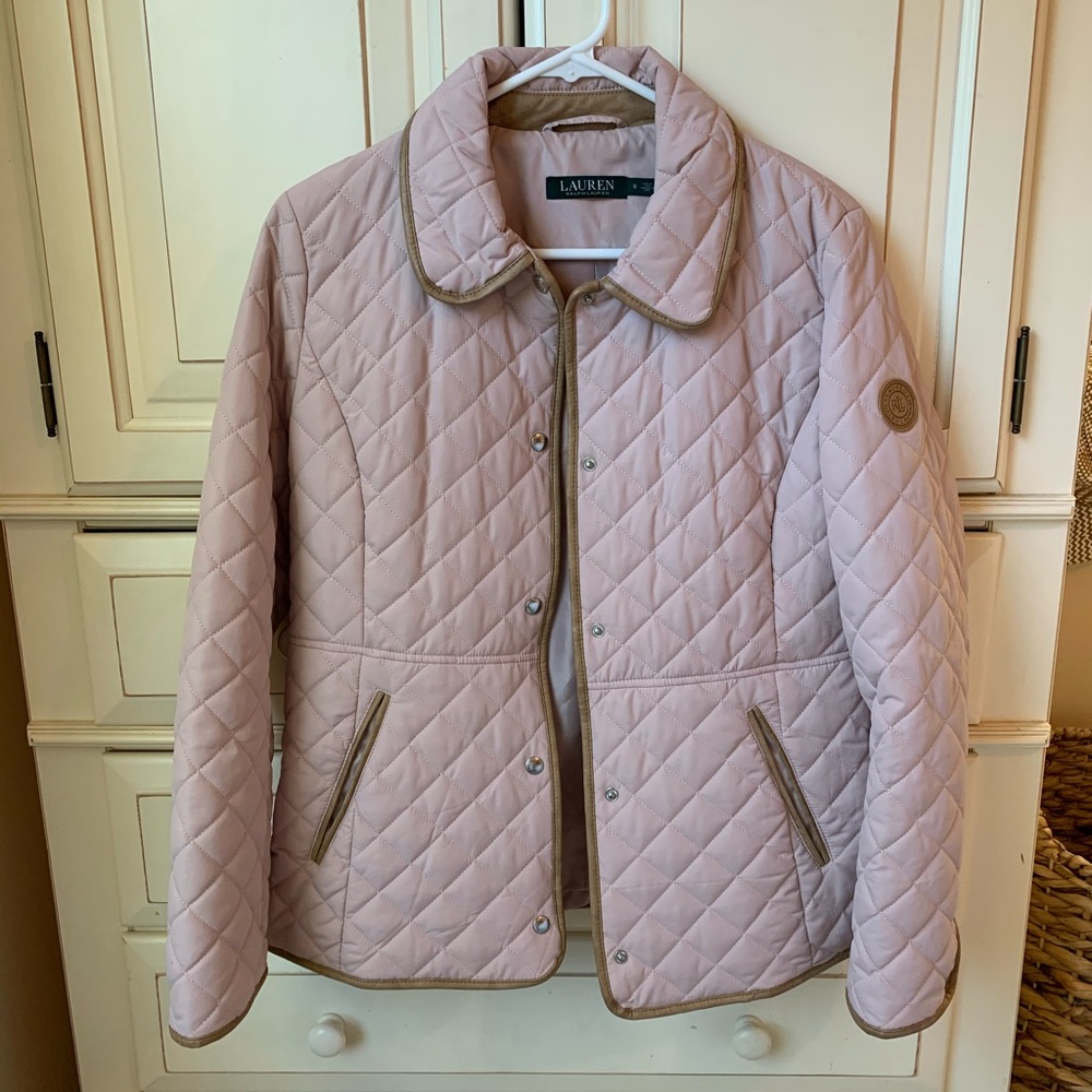 Ralph Lauren quilted light pink jacket -NEVER WORN